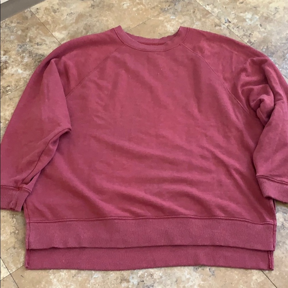 Pink oversized sweatshirt